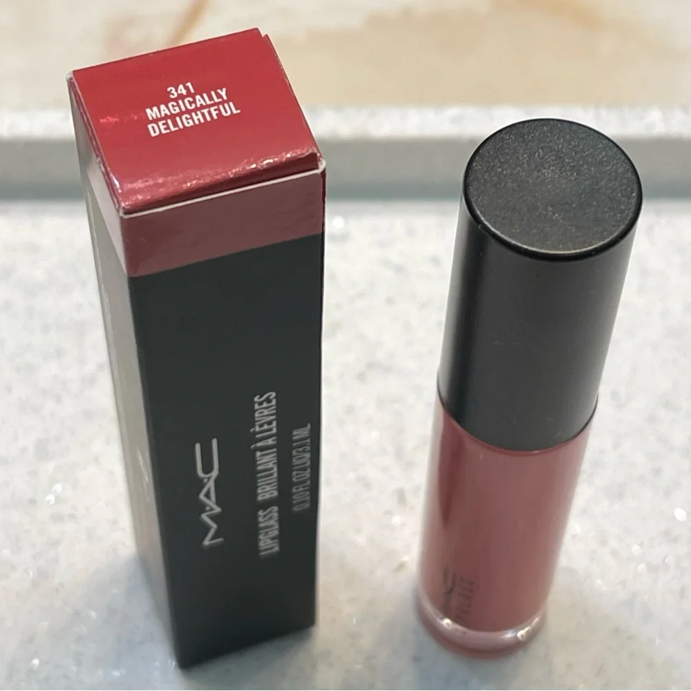 VAULTED ~ MAC ~ ‘341 MAGICALLY DELIGHTFUL’ Lipglass Brilliant ~ Full Size ~ NIB